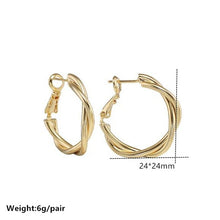 Load image into Gallery viewer, Minimalist Brand Hoop Circle Earring