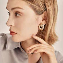 Load image into Gallery viewer, Flashbuy Gold Color Twist Alloy Drop Earrings